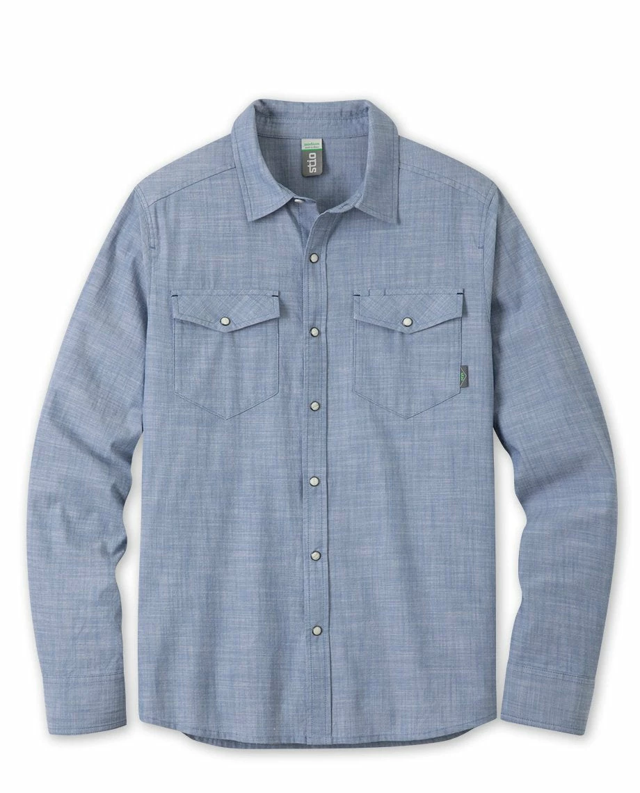 Wholesale 🔥 Stio Men's Ashton Chambray Shirt - Past Season 😉 8 Wholesale 🔥 Stio Men's Ashton Chambray Shirt - Past Season 😉 - Image 8