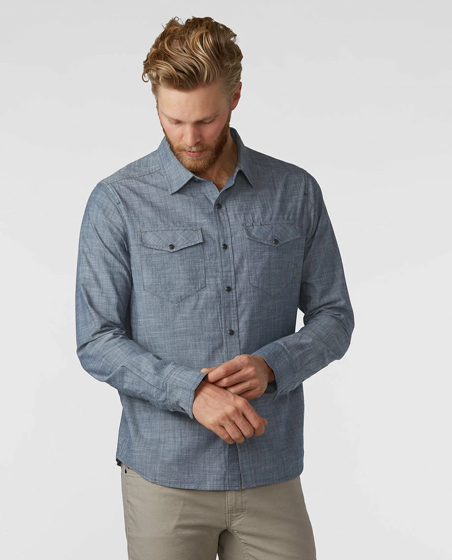 Wholesale 🔥 Stio Men's Ashton Chambray Shirt - Past Season 😉 2 Wholesale 🔥 Stio Men's Ashton Chambray Shirt - Past Season 😉 - Image 2
