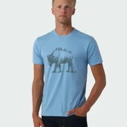Budget ⭐ Stio Men's Bison Perch Tee ✔️ 8 Budget ⭐ Stio Men's Bison Perch Tee ✔️ -Stio Sales Shop M Bison Perch Tee Light Blue Heather 1
