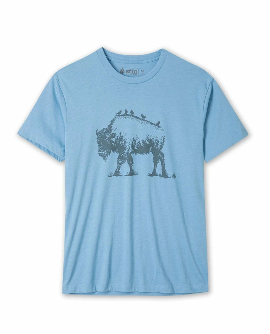 Budget ⭐ Stio Men's Bison Perch Tee ✔️ 2 Budget ⭐ Stio Men's Bison Perch Tee ✔️ - Image 2