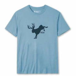 Promo 🧨 Stio Men's Bucking Jackalope Tee 🔔 -Stio Sales Shop M Bucking Jack Light Blue Heather