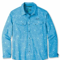 Budget ⭐ Stio Men's CFS Shirt 🥰 -Stio Sales Shop M CFS Shirt Rapid Blue Floral