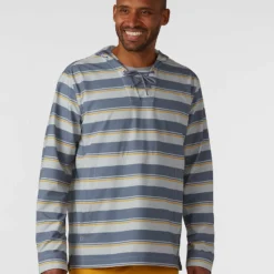 Outlet 😍 Stio Men's CFS Sun Hoodie 🧨 -Stio Sales Shop M CFS Sun Hoodie Storm Cloud Stripe 1