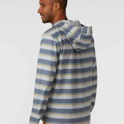 Outlet 😍 Stio Men's CFS Sun Hoodie 🧨 -Stio Sales Shop M CFS Sun Hoodie Storm Cloud Stripe 3