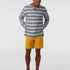 Outlet 😍 Stio Men's CFS Sun Hoodie 🧨 -Stio Sales Shop M CFS Sun Hoodie Storm Cloud Stripe 4