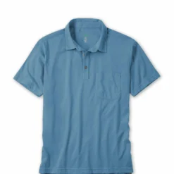 Buy 👍 Stio Men's Divide Polo 🤩 -Stio Sales Shop M Divide Polo Sturdy Blue Heather