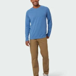 Best Pirce 🔥 Stio Men's Divide Tee LS 🛒 -Stio Sales Shop M Divide Tech Tee LS Sturdy Blue 1 Full