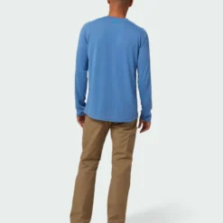 Best Pirce 🔥 Stio Men's Divide Tee LS 🛒 -Stio Sales Shop M Divide Tech Tee LS Sturdy Blue 2 Full