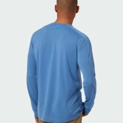 Best Pirce 🔥 Stio Men's Divide Tee LS 🛒 -Stio Sales Shop M Divide Tech Tee LS Sturdy Blue 4 Top