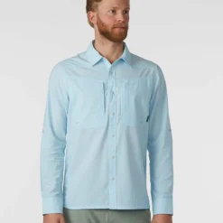Top 10 💯 Stio Men's Eddy Guide Shirt LS ✔️ -Stio Sales Shop M Eddy Guide Shirt Misty Cloud 1
