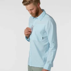 Top 10 💯 Stio Men's Eddy Guide Shirt LS ✔️ -Stio Sales Shop M Eddy Guide Shirt Misty Cloud 2
