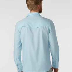 Top 10 💯 Stio Men's Eddy Guide Shirt LS ✔️ -Stio Sales Shop M Eddy Guide Shirt Misty Cloud 3