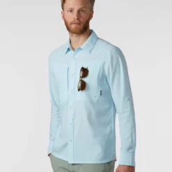 Top 10 💯 Stio Men's Eddy Guide Shirt LS ✔️ -Stio Sales Shop M Eddy Guide Shirt Misty Cloud 4