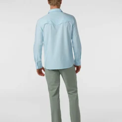 Top 10 💯 Stio Men's Eddy Guide Shirt LS ✔️ -Stio Sales Shop M Eddy Guide Shirt Misty Cloud 6