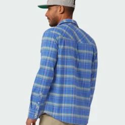 Promo 🥰 Stio Men's Eddy Shirt LS 😀 -Stio Sales Shop M Eddy Shirt LS Skyline Plaid 4 Top