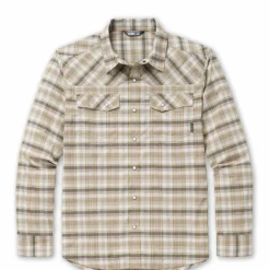Promo 🥰 Stio Men's Eddy Shirt LS 😀 -Stio Sales Shop M Eddy Shirt LS Topo Tan Plaid