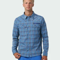 Hot Sale 🎁 Stio Men's Eddy Slope 🔔 Shirt ✔️ -Stio Sales Shop M Eddy Slope Shirt Alpine Lake Plaid 1
