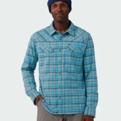 Hot Sale 🎁 Stio Men's Eddy Slope 🔔 Shirt ✔️ -Stio Sales Shop M Eddy Slope Shirt Dusty Denim 1