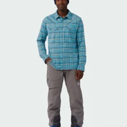 Hot Sale 🎁 Stio Men's Eddy Slope 🔔 Shirt ✔️ -Stio Sales Shop M Eddy Slope Shirt Dusty Denim 5