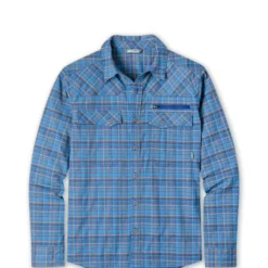 Hot Sale 🎁 Stio Men's Eddy Slope 🔔 Shirt ✔️ -Stio Sales Shop M Eddy Slope Shirt LS Alpine Lake Plaid