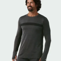 Deals ❤️ Stio Men's Basis® Seamless Tech Crew 💯 -Stio Sales Shop M Full Range Seamless Crew LS Boundary Black Heather 2