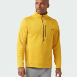 Hot Sale 😍 Stio Men's Gannett Peak Fleece Half Zip 🔔 -Stio Sales Shop M Gannett Peak Half Zip Pollen 3 Top