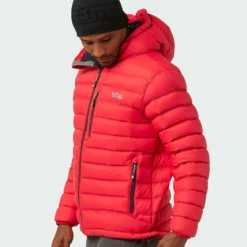 Buy ❤️ Stio Men's Hometown Down Hooded Jacket 🎉 -Stio Sales Shop M Hometown Down Hooded Jacket Risk Red 2