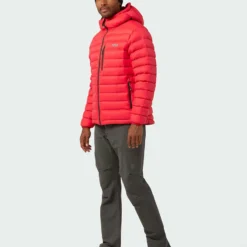Buy ❤️ Stio Men's Hometown Down Hooded Jacket 🎉 -Stio Sales Shop M Hometown Down Hooded Jacket Risk Red 4