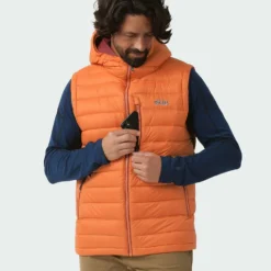 Cheapest ⌛ Stio Men's Hometown Down Hooded Vest ✨ -Stio Sales Shop M Hometown Down Hooded Vest Burnt Orange 2