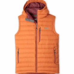Cheapest ⌛ Stio Men's Hometown Down Hooded Vest ✨ -Stio Sales Shop M Hometown Down Hooded Vest Burnt Orange