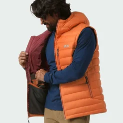 Cheapest ⌛ Stio Men's Hometown Down Hooded Vest ✨ -Stio Sales Shop M Hometown Down Hooded Vest Burnt Orange 3