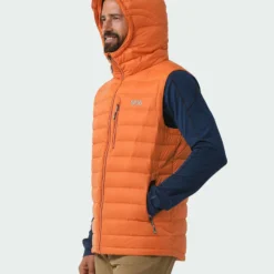 Cheapest ⌛ Stio Men's Hometown Down Hooded Vest ✨ -Stio Sales Shop M Hometown Down Hooded Vest Burnt Orange 4