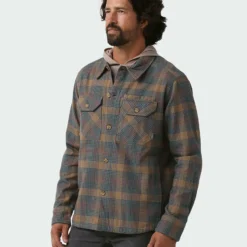 Flash Sale ✨ Stio Men's Hutkeeper Flannel 🎉 Shirt 🥰 -Stio Sales Shop M Hutkeeper Flannel Shirt Bourbon Plaid 1