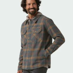 Flash Sale ✨ Stio Men's Hutkeeper Flannel 🎉 Shirt 🥰 -Stio Sales Shop M Hutkeeper Flannel Shirt Bourbon Plaid 2