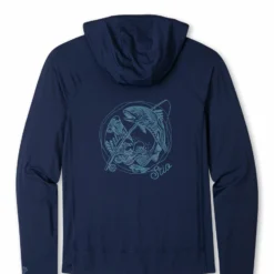 Discount ✨ Stio Men's Hylas Hooded Pullover ⌛ 40 Discount ✨ Stio Men's Hylas Hooded Pullover ⌛ -Stio Sales Shop M Hylas Pullover Maritime Blue Back