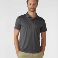 Buy 😉 Stio Men's Icefloe Tech Polo SS 🤩 -Stio Sales Shop M Icefloe Tech Polo Scorched Rock 1