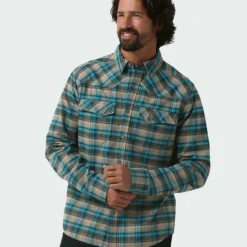 Cheap 🔥 Stio Men's Junction Midweight Flannel Shirt 💯 33 Cheap 🔥 Stio Men's Junction Midweight Flannel Shirt 💯 -Stio Sales Shop M Junction Midweight Flannel Shirt Deep Delta Plaid 2