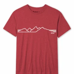 New 😀 Stio Men's Teton Elevations Tee ✨ -Stio Sales Shop M Linear Teton Tee Red Heather ac313ec0 0433 4bd9 9044 9e6df9d41a26