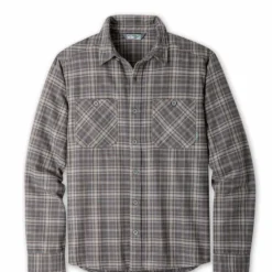 Top 10 😉 Stio Men's Miter Lightweight Flannel 👏 Shirt ✨ -Stio Sales Shop M Miter Lightweight Flannel Shirt Basalt Plaid