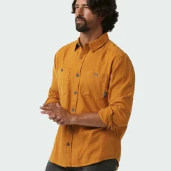 Top 10 😉 Stio Men's Miter Lightweight Flannel 👏 Shirt ✨ -Stio Sales Shop M Miter Lightweight Flannel Shirt Bourbon 2