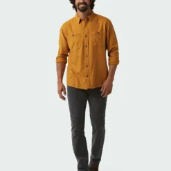 Top 10 😉 Stio Men's Miter Lightweight Flannel 👏 Shirt ✨ -Stio Sales Shop M Miter Lightweight Flannel Shirt Bourbon 4