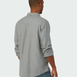 Top 10 😉 Stio Men's Miter Lightweight Flannel 👏 Shirt ✨ -Stio Sales Shop M Miter Lightweight Flannel Shirt Moon Dust Heather 2