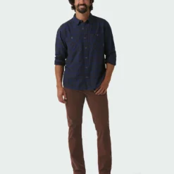 Top 10 😉 Stio Men's Miter Lightweight Flannel 👏 Shirt ✨ -Stio Sales Shop M Miter Lightweight Flannel Shirt Mulberry Plaid 3