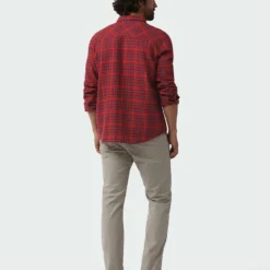 Top 10 😉 Stio Men's Miter Lightweight Flannel 👏 Shirt ✨ -Stio Sales Shop M Miter Lightweight Flannel Shirt Roasted Beet Plaid 5