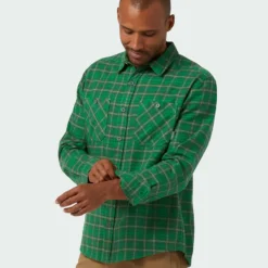 Top 10 😉 Stio Men's Miter Lightweight Flannel 👏 Shirt ✨ -Stio Sales Shop M Miter Lightweight Flannel Shirt Thicket Plaid 2