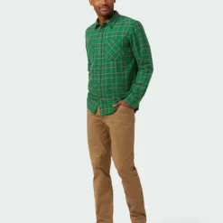 Top 10 😉 Stio Men's Miter Lightweight Flannel 👏 Shirt ✨ -Stio Sales Shop M Miter Lightweight Flannel Shirt Thicket Plaid 4