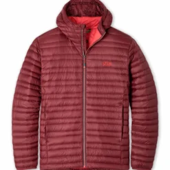 Cheap ✨ Stio Men's Pinion Down Hooded Jacket ✔️ -Stio Sales Shop M Pinion Down Hooded Jacket Roasted Beet