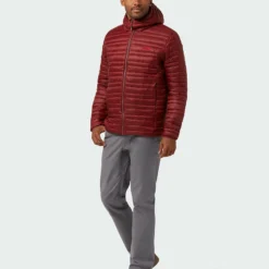 Cheap ✨ Stio Men's Pinion Down Hooded Jacket ✔️ -Stio Sales Shop M Pinion Down Hooded Jacket Roasted Beet 6