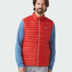 Promo 🌟 Stio Men's Pinion Down Vest 🛒 -Stio Sales Shop M Pinion Down Vest Risk Red 3 Top