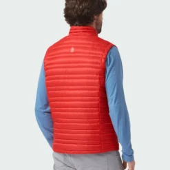Promo 🌟 Stio Men's Pinion Down Vest 🛒 -Stio Sales Shop M Pinion Down Vest Risk Red 4 Top
